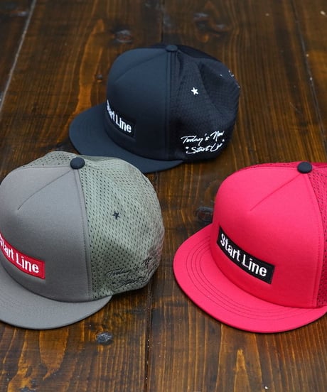 StartLine Box Logo Cap／ボックスロゴキャップ（Khaki／カーキ）