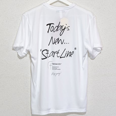 【L残り1点】Today`s New StartLine T-shirt／トゥデイズニュースタートラインT（White／ホワイト）