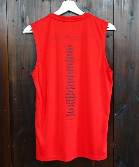 World Marathon City No-sleeve／ワールドマラソンシティーノースリ（Red／レッド）