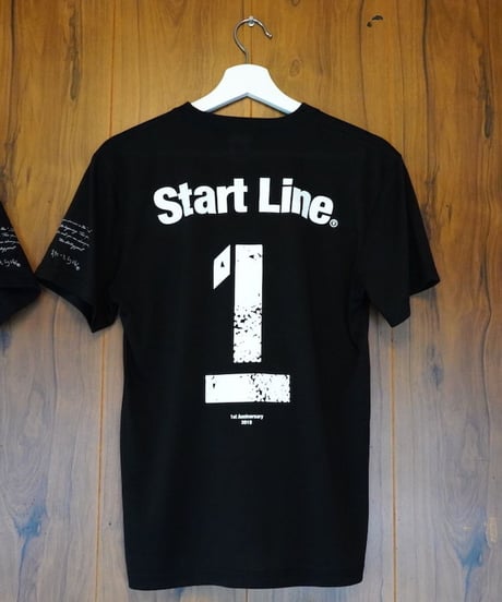 StartLine 1st Anniversary T-shirt／1周年記念Tシャツ（Black／ブラック）