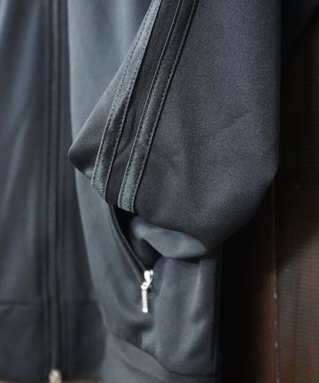 W-Zip Lines Jersey ／ダブルジップラインジャージ（Black × Black／ブラック × ブラック）