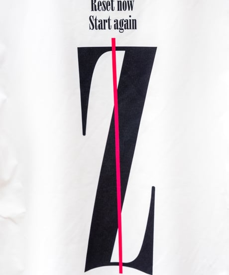 【M,L残り1点】CONTROL+Z T-shirt ／コントロールゼットTシャツ（White／ホワイト）
