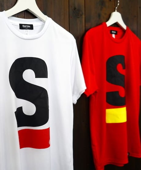 【S残り1点】Big S Active T-shirt／ビッグエスアクティブT（White／ホワイト）