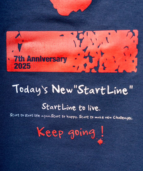 【追加受注生産分】StartLine 7th Anniversary T-shirt／7周年記念Tシャツ（Navy／ネイビー）