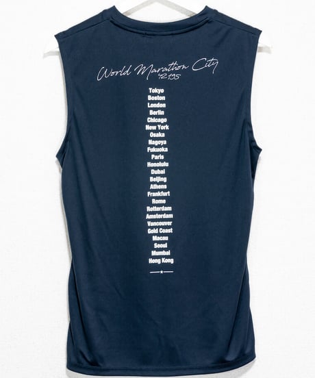World Marathon City No-sleeve／ワールドマラソンシティーノースリ（Navy／ネイビー）