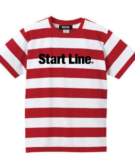 StartLine Standard Border T-shirt／スタンダードボーダーTシャツ（Red／レッド）