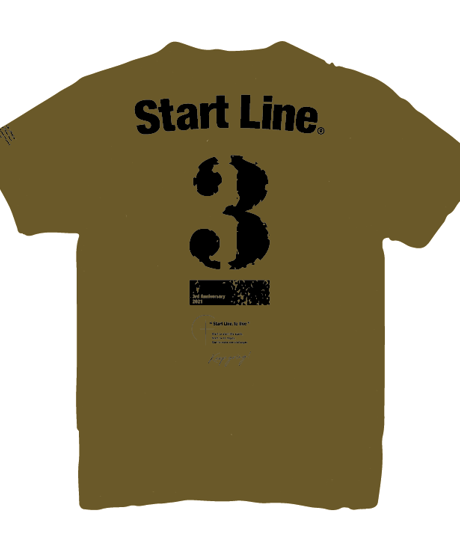 StartLine 3rd Anniversary T-shirt／3周年記念Tシャツ（Khaki／カーキ）