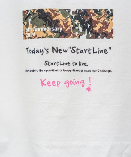 StartLine 6th Anniversary T-shirt／6周年記念Tシャツ（White／ホワイト）