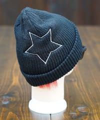 Big Star Knit Cap／ビッグスターニットキャップ（Black／ブラック）