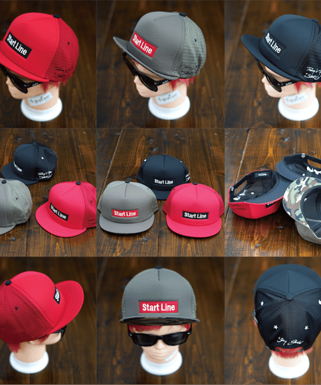 StartLine Box Logo Cap／ボックスロゴキャップ（Khaki／カーキ）