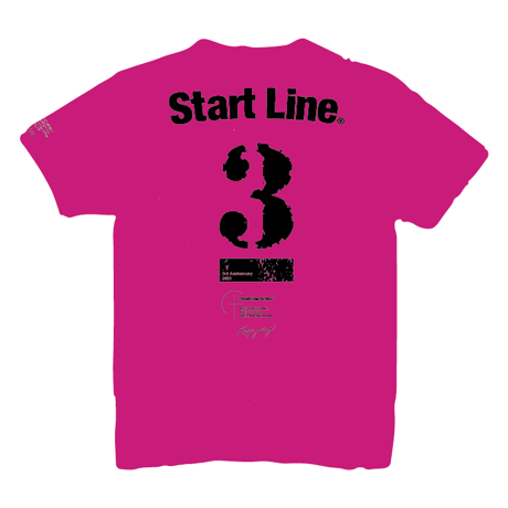 StartLine 3rd Anniversary T-shirt／3周年記念Tシャツ（Pink／ピンク）
