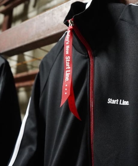 W-Zip Lines Jersey ／ダブルジップラインジャージ（Black × Red／ブラック × レッド）