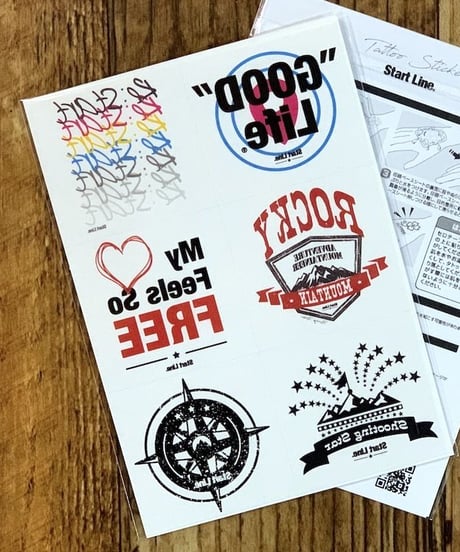 Graphic Tattoo Sticker／グラフィックタトゥーステッカー（6枚セット）