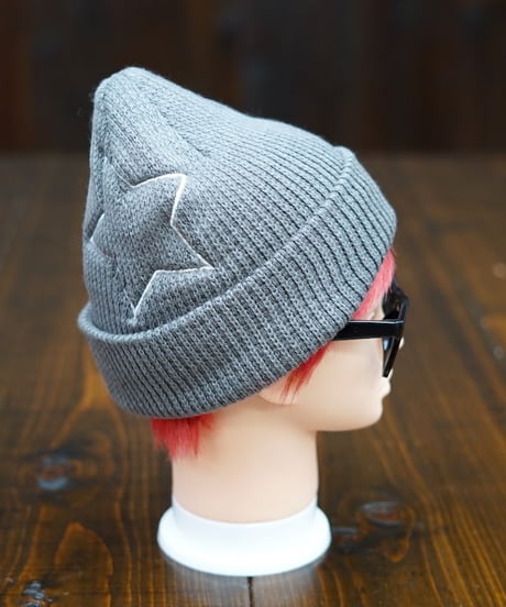 Big Star Knit Cap／ビッグスターニットキャップ（Gray／グレー）