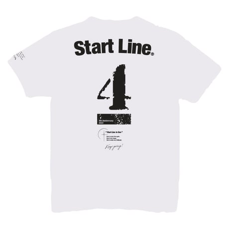 StartLine 4th Anniversary T-shirt／4周年記念Tシャツ（White／ホワイト）