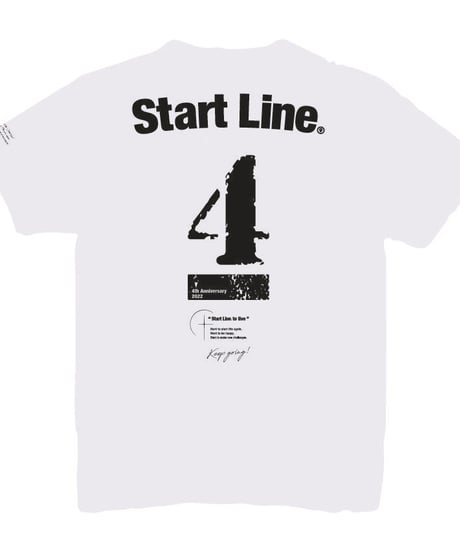 StartLine 4th Anniversary T-shirt／4周年記念Tシャツ（White／ホワイト）