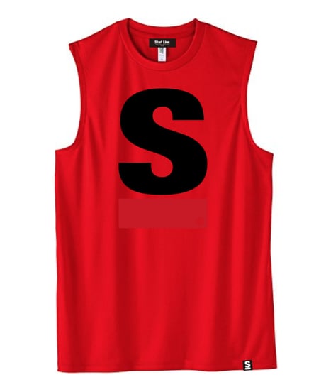 Big S Active No-sleeve／ビッグエスノースリ（Red／レッド）