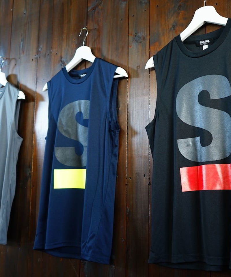 SS残り1点】Big S Active No-sleeve／ビッグエスノースリ（Navy