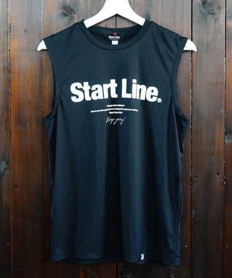 【SS残り1点】World Marathon City No-sleeve／ワールドマラソンシティーノースリ（Black／ブラック×ホワイト）