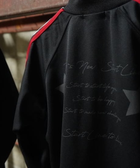 W-Zip Lines Jersey ／ダブルジップラインジャージ（Black × Red／ブラック × レッド）