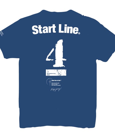 【残りわずか】StartLine 4th Anniversary T-shirt／4周年記念Tシャツ（Blue／ブルー）