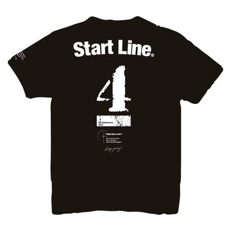 StartLine 4th Anniversary T-shirt／4周年記念Tシャツ（Black／ブラック）