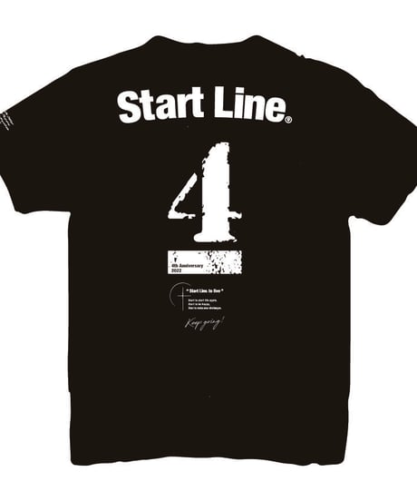 StartLine 4th Anniversary T-shirt／4周年記念Tシャツ（Black／ブラック）
