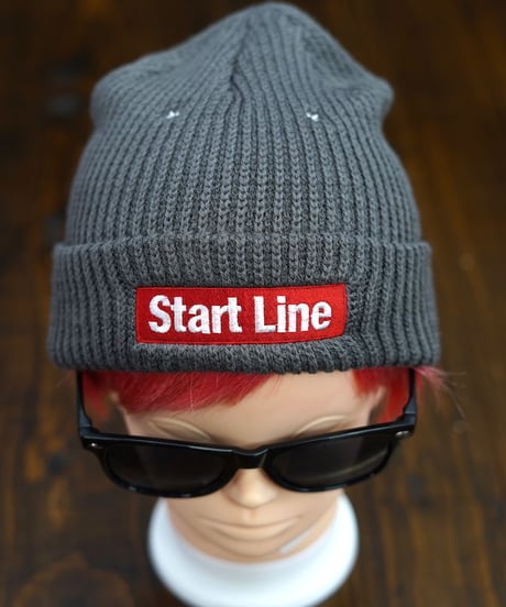 Box Logo Knit Cap／ボックスロゴキャップ（Charcoal／チャコール）