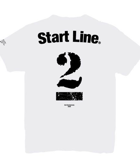 【残りわずか】StartLine 2nd Anniversary T-shirt／2周年記念Tシャツ（White／ホワイト）