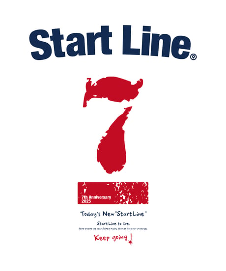 StartLine 7th Anniversary T-shirt／7周年記念Tシャツ（White／ホワイト）