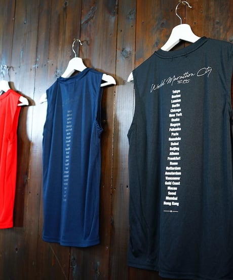 World Marathon City No-sleeve／ワールドマラソンシティーノースリ（Red／レッド）