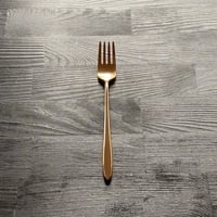 【飯田屋オリジナル】優しく光るピンクゴールドのデザートフォーク