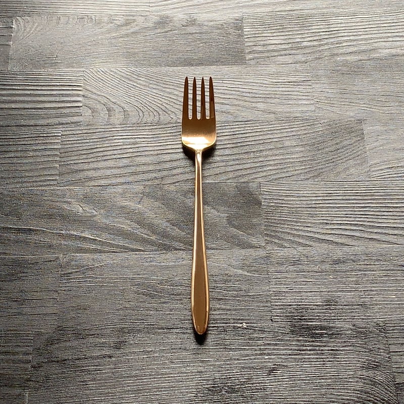 飯田屋オリジナル】優しく光るピンクゴールドのデザートフォーク | 飯田屋