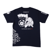 飯田屋オリジナルTシャツ包丁 ネイビー