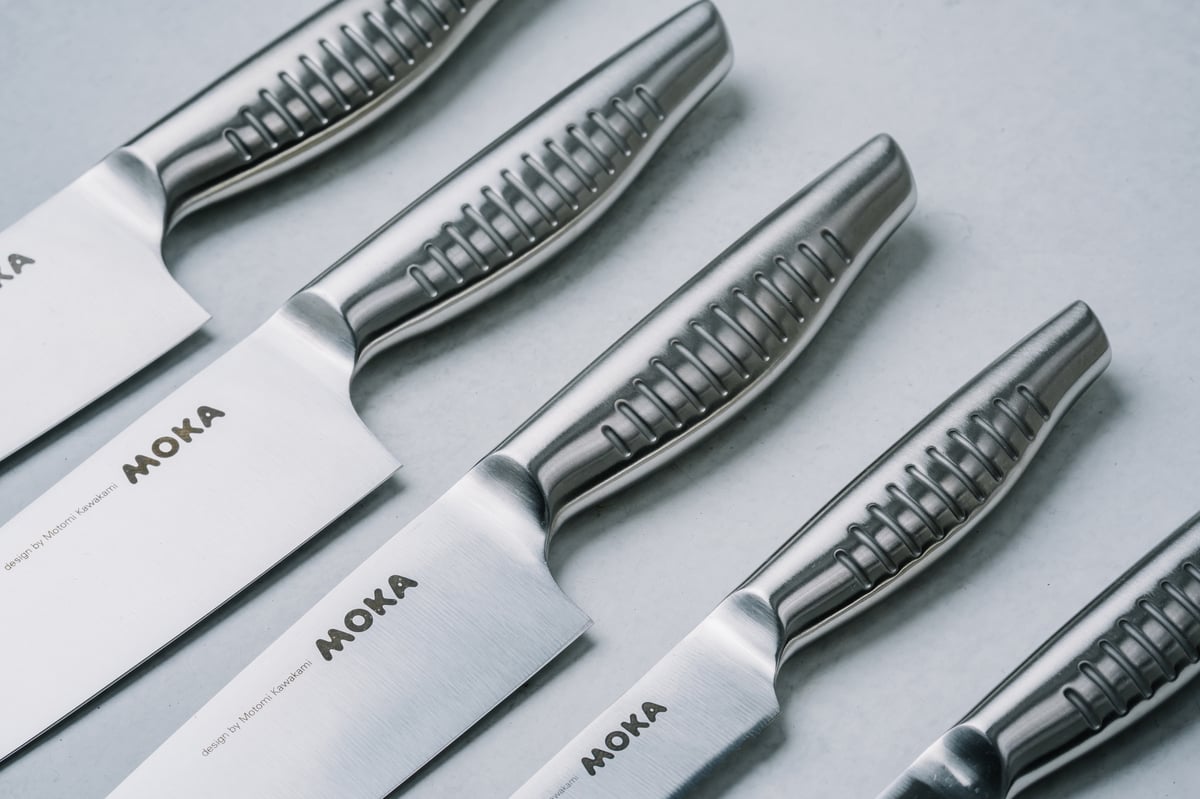 グッドデザイン賞受賞の左きき専用包丁】MOKAペティナイフ130mm左きき