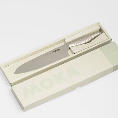 【グッドデザイン賞受賞の左きき専用包丁】MOKA三徳包丁180mm左きき
