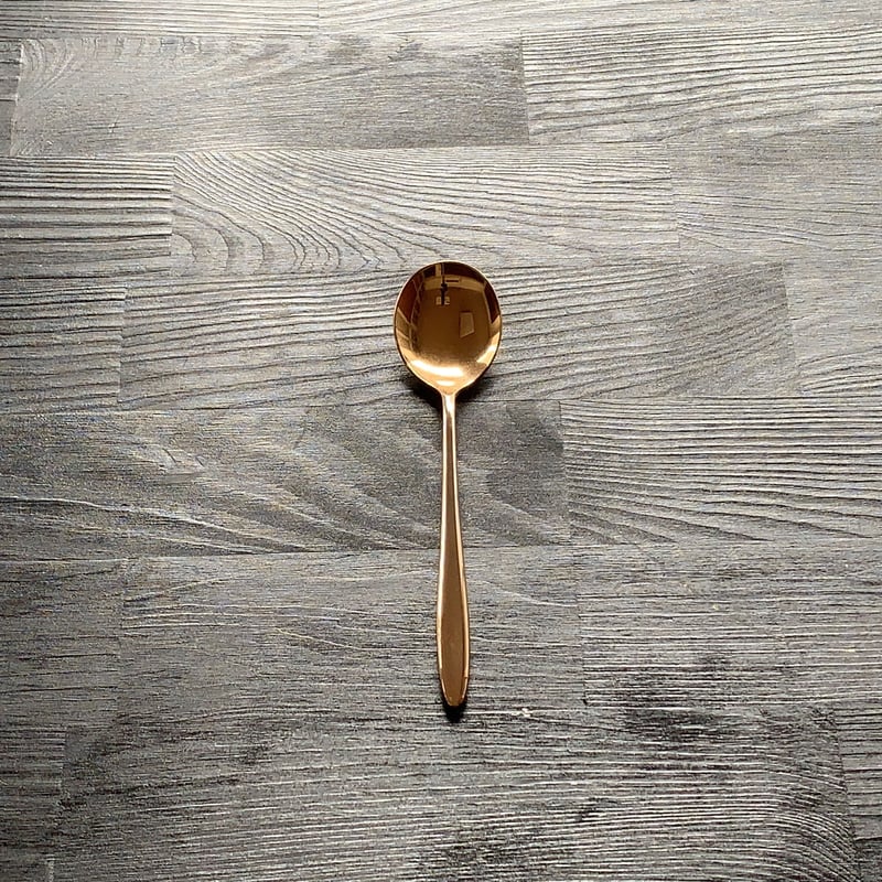 飯田屋オリジナル】優しく光るピンクゴールドのティースプーン | 飯田屋