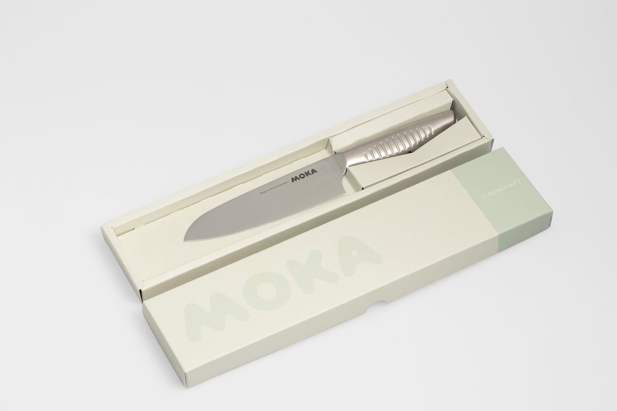 グッドデザイン賞受賞の左きき専用包丁】MOKA小三徳包丁150mm左きき