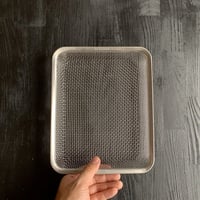 【料理家を虜にした極上のバット用ざる】ラバーゼバット角バットにぴったりステンレス角ざる21cm