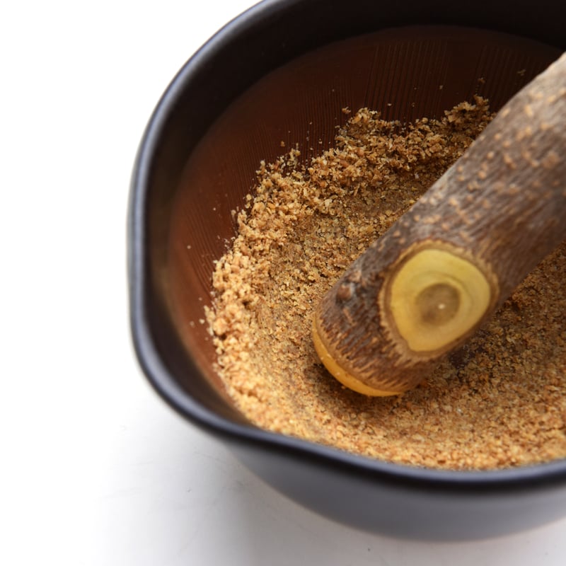 すり鉢の王様】飯田屋史上最も擦りやすい！もとしげすり鉢 (※すりこぎ