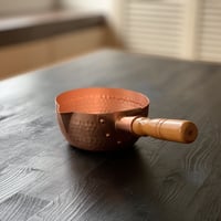 【飯田屋オリジナル】究極の熱伝導！純銅製雪平鍋 小サイズ（15cm）