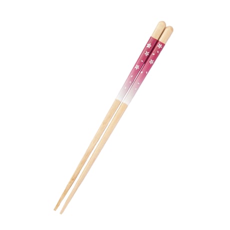 ほんとうにすべらないお箸「花柄ピンク・21cm」