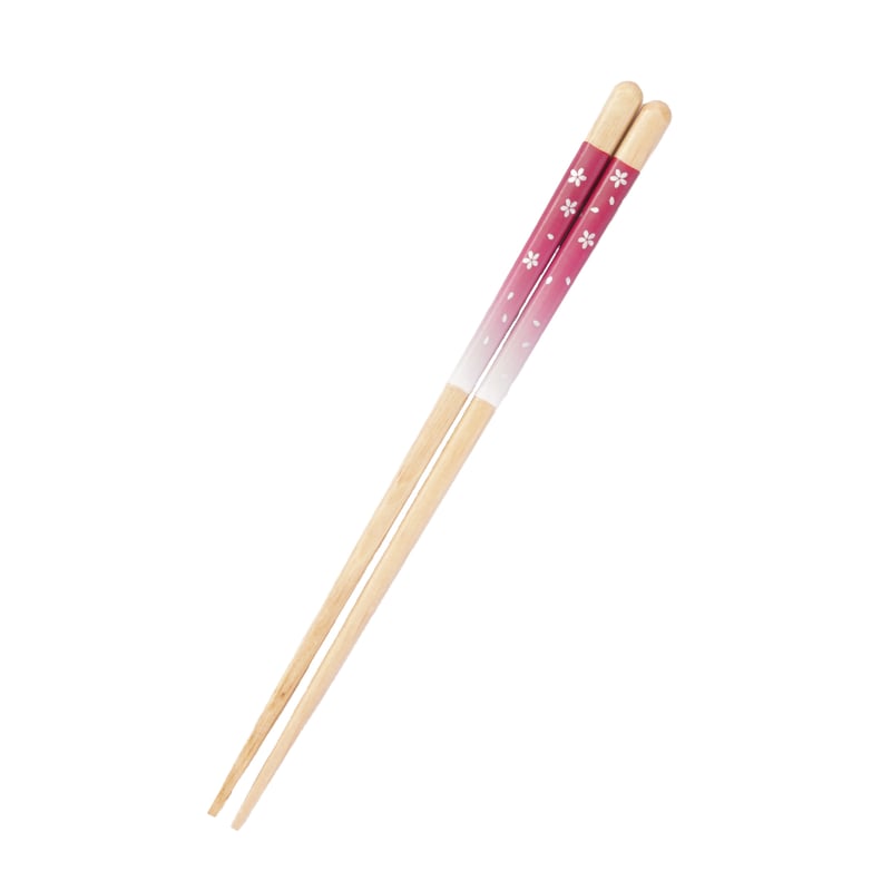 ほんとうにすべらないお箸「花柄ピンク・21cm」 | 飯田屋