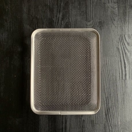 【料理家を虜にした極上のバット用ざる】ラバーゼバット角バットにぴったりステンレス角ざる21cm