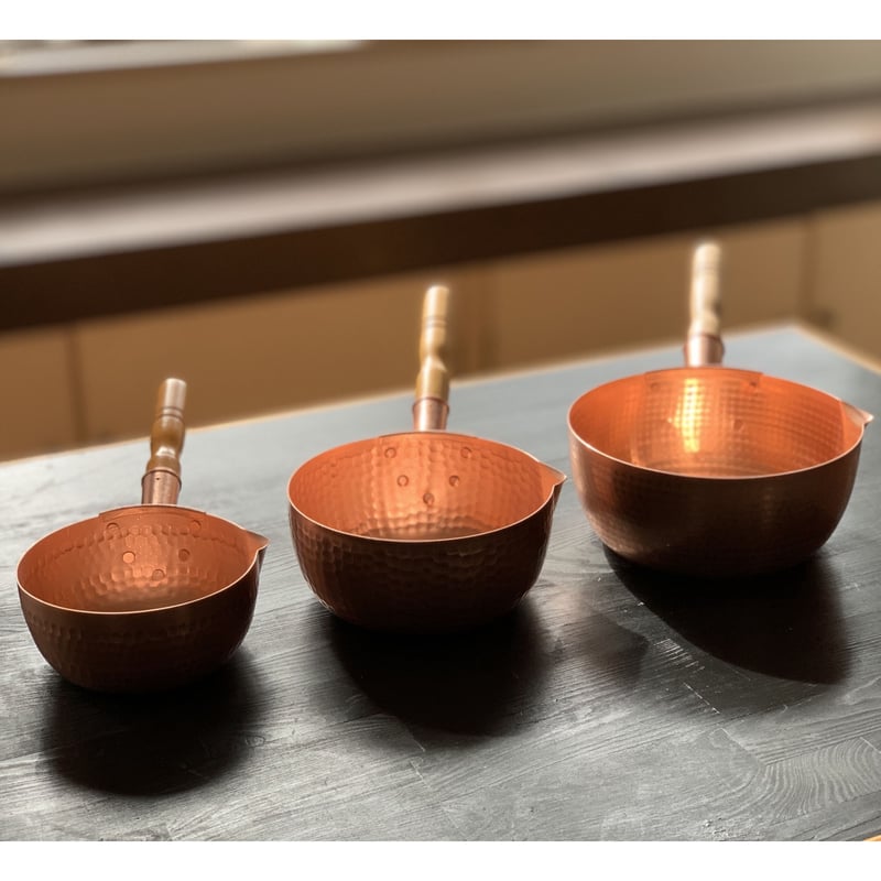 飯田屋オリジナル】究極の熱伝導!純銅製雪平鍋 小サイズ(15cm 飯田屋オリジナル】究極の熱伝導!純銅製雪平鍋 小サイズ(15cm