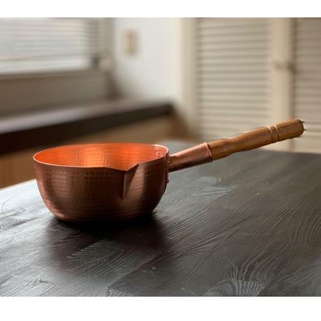 【飯田屋オリジナル】究極の熱伝導！純銅製雪平鍋 大サイズ（21cm）