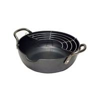 【人生が変わる料理道具掲載!!】カラッと揚げるべく計算し尽くされた揚げ鍋20cm（ 小 ）
