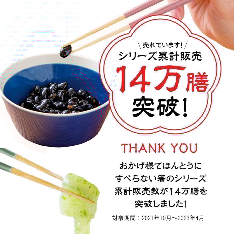 ほんとうにすべらないお箸「ちどり柄ブラック・23cm」 | 飯田屋