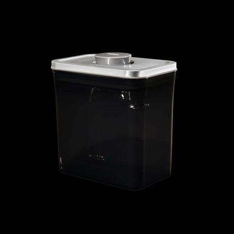 【見せる収納！】OXOステンレスポップコンテナ「コーヒー＆ティーポップコンテナ レクタングル（ショート）コーヒースクープ付