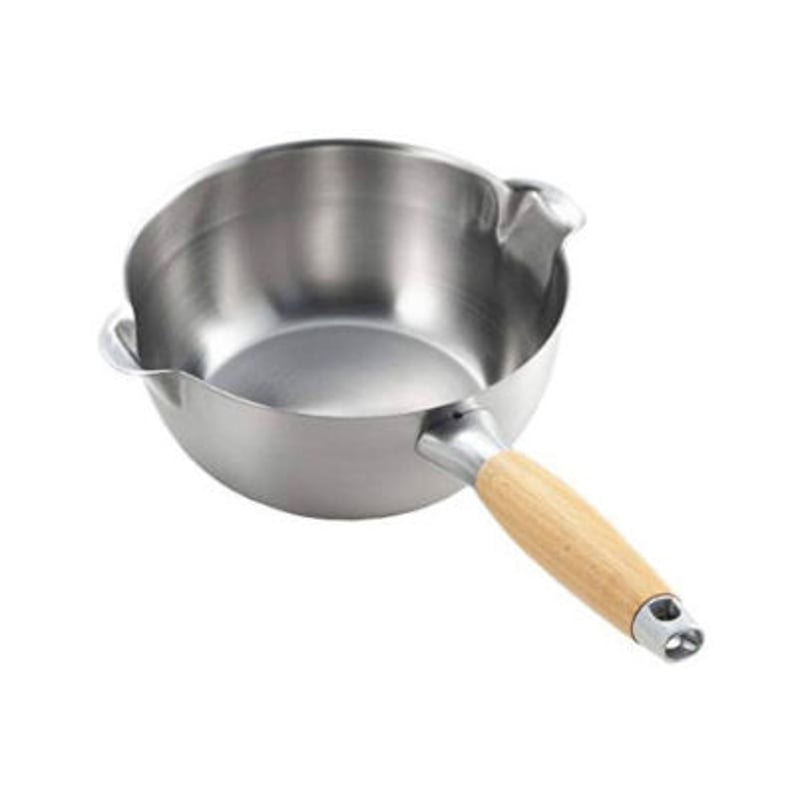 人生が変わる料理道具に掲載】注ぐを極めた両口の片手鍋 18cm（1人〜2